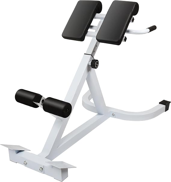 Roman Chair Hyperextension Bench - Adjustable Back Extension Machine for Home Gym, Core & Lower Back Workout, 250lbs Weight Capacity, Heavy Duty Steel Frame