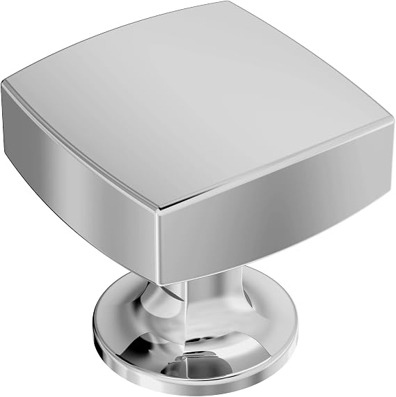 Amerock 1-1/4" Square Everett Polished Chrome Cabinet Knob