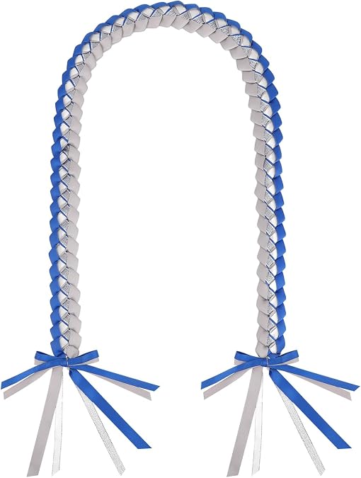 Graduation Ribbon Lei graduation necklace Class of 2026 Graduation gift Braided necklace for men and women party graduation lei accessories
