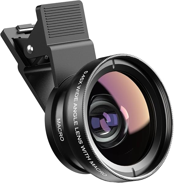 Apexel Phone Camera Lens, 2 in 1 Cell Phone Clip-on Lens Kit