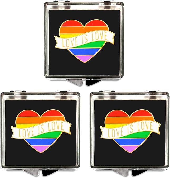 Gay Pride Pin with Gift Box - LGBTQ Pins - "Love is Love" Enamel Rainbow Pin - Gay Pride Decorations - Perfect Gay Pride Accessories for LGBT Pride Month - USA Pride Month!