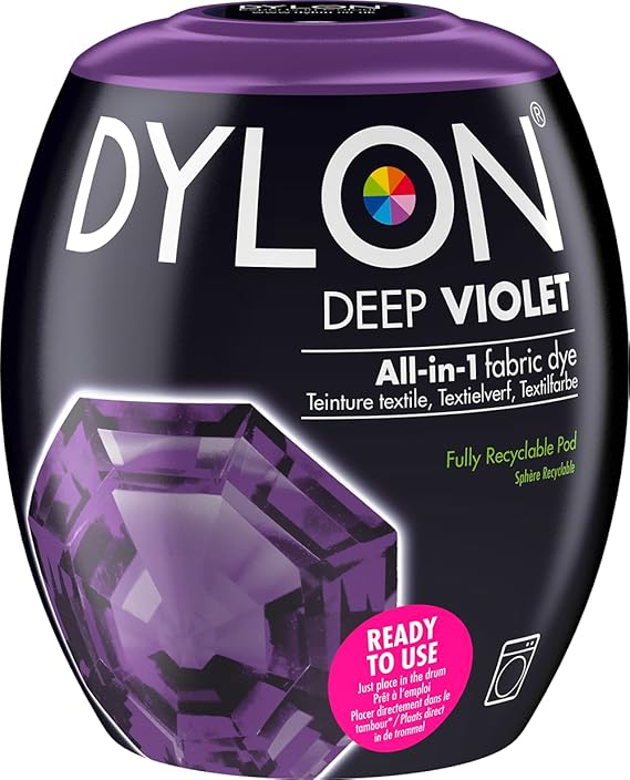 Dylon Washing Machine Fabric Dye Pod, Deep Violet, 350g