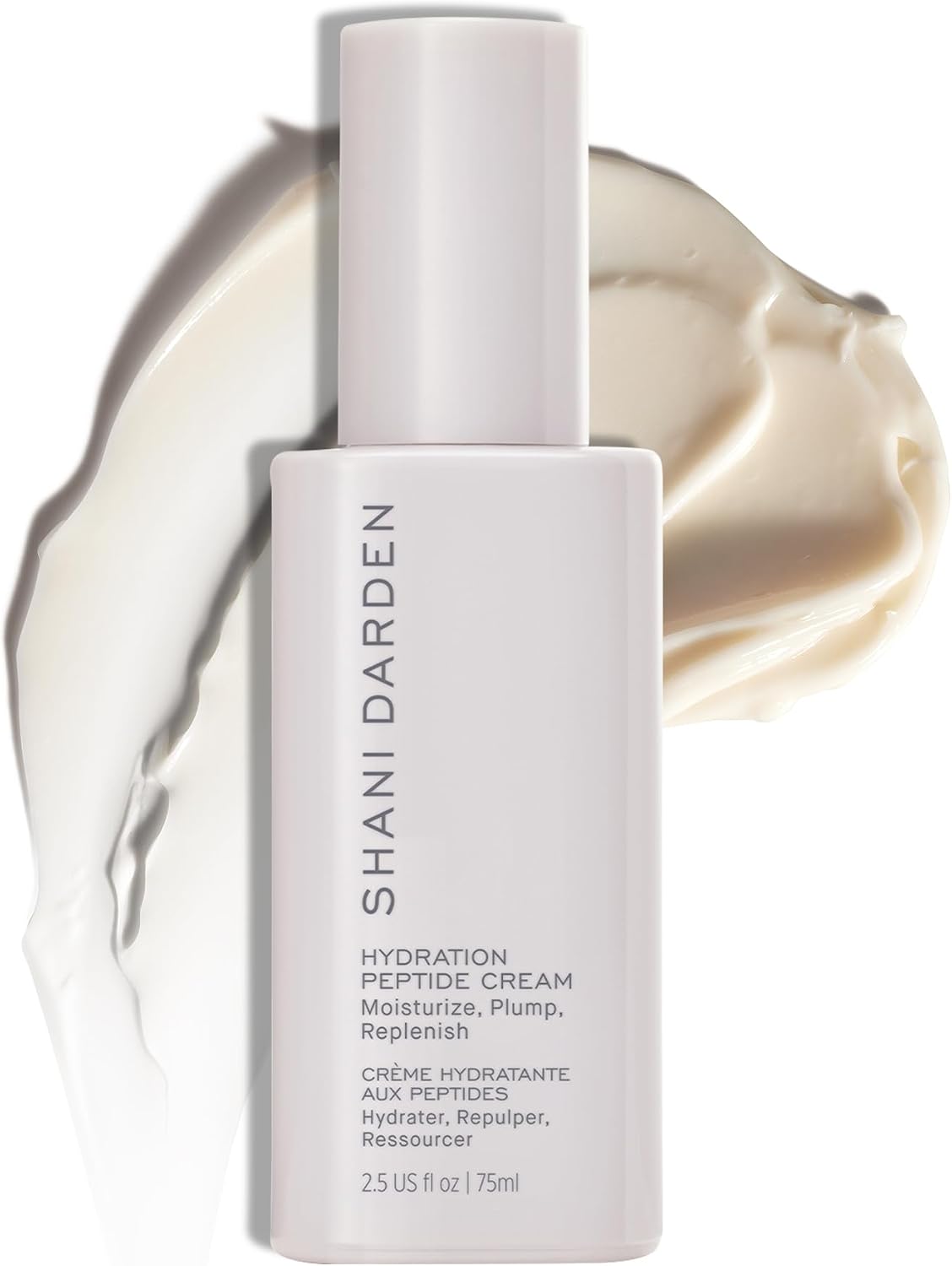 Shani Darden Hydration Peptide Cream, Oil-Free Face Moisturizer with Peptides, Squalane, Niacinamide & Ceramides for Normal to Dry Skin, Up to 72 Hours of Hydration Without Clogging Pores, 2.5 fl oz