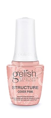 Gelish Brush On Structure Gel Self-Leveling, Building and Strengthening Nails, Ideal for Sculpting, Enhancing Gel Manicures, and Achieving a Durable, Long-Lasting Finish Cover Pink