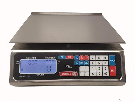 Torrey PC-80L Price Computing Scale,NTEP,Legal for Trade,80X0.02lb,Stainless Steel,New