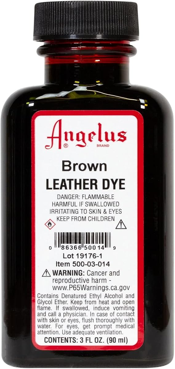 Angelus Leather Dye - 3 Ounces, Brown