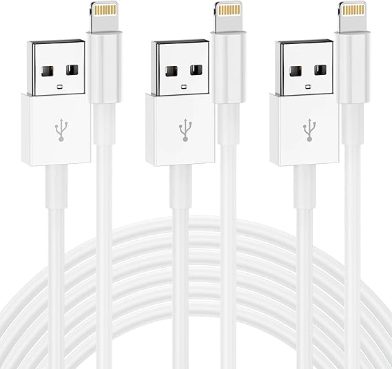 QZIIW iPhone Charger Cable 10 Ft,[Apple MFI Certified] 3Pack Extra Long USB to Lightning Cable 10 Feet,Apple Charging Power Cord 10 Foot for iPhone 14 13 12 11 Pro Max Mini XR X 9 8 7Plus 6s ipad