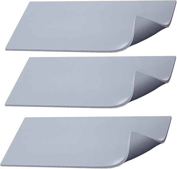 3 Pcs Silicone Heat Press Cover Pad 4" x 8" Foam Press Mat Heat-Resistant Double Sided Use for Hats, Sleeves & Small Items HTV Transfer Vinyl DIY Projects