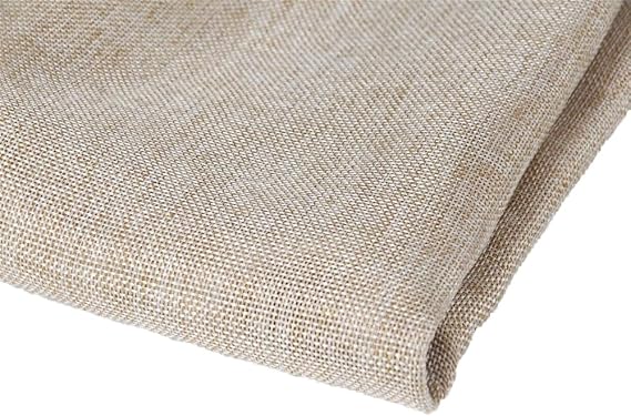 Speaker Grill Cloth Linen Single Layer Speaker Fabric Protective Dustproof Mesh Cloth Stereo Fabric Replacement for Home Stage Speakers, Media Cabinet, KTV Box (Beige, 50 * 146cm)