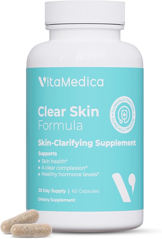 VitaMedica Clear Skin Vitamin Formula - Acne Supplement, 60 Ct