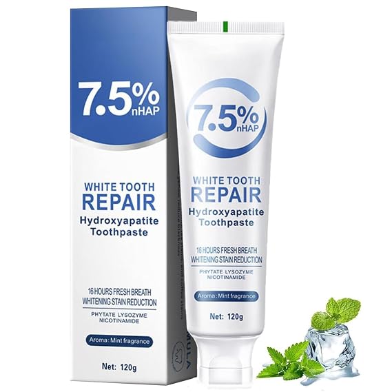 Hydroxyapatite Toothpastes, Hydroxyapatite Toothpastes for Enamel Protection and Tooth Strengthening, Gentle Mint, Fresh Breath, Daily Use for Oral Health, 4.23oz