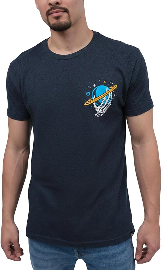 Graphic Tees for Men Trippy Space Design Colorful T-Shirts S-4XL