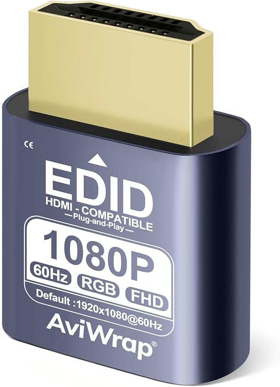 HDMI Dummy Plug 4K@60HzHeadless Ghost for Remote Desktop