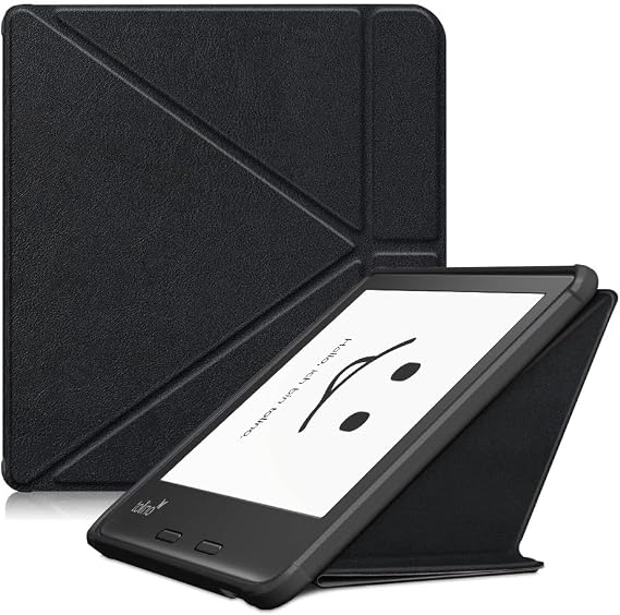 Case for 7" Kobo Libra Color (2024 Release) & Kobo Libra 2 (2021 Release) & Tolino Vision 6, Kobo Libra Colour e-Reader with Auto Wake/Sleep, Model: N428 and N418 (Black)