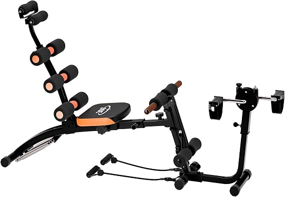Ab Workout Bench, Adjustable Ab Crunch Machine, Ab Exercise Equipment for Total Body Workout for Home Gym