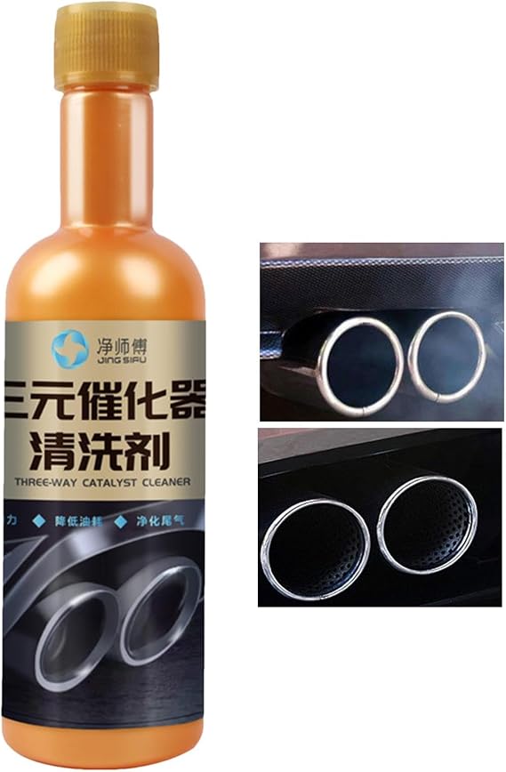 Three-Way Catalyst Cleaner - Engine Performance Additive, Catalytic Converter Cleaning Solution | Mileage Fuels System Cleaner, Engine Emission Reduction Degreaser for diesels and gasolines Vehicles