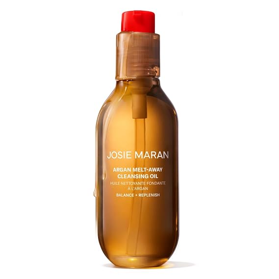Josie Maran Argan Melt-Away Cleansing Oil, Gentle Face Wash, 5 fl oz