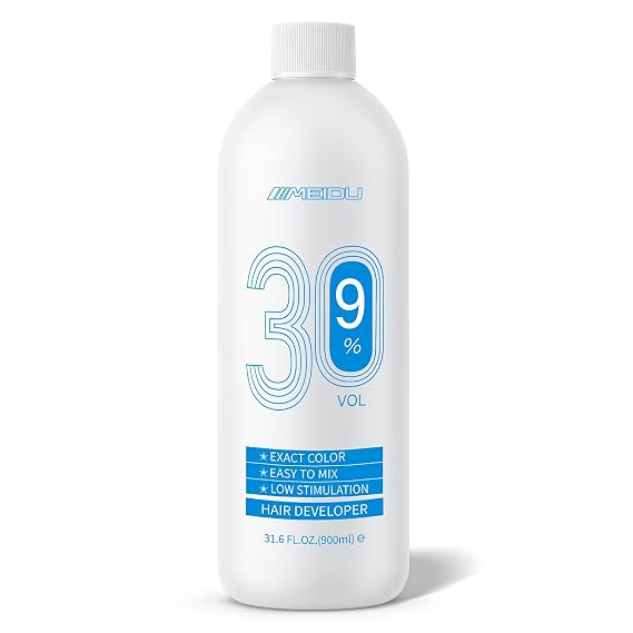 30 Volume Developer for Hair Lightening, 9% Hair Bleach Developer & Color Deposit, Professional Cream Peroxide Developer - 31.6 Fl Oz