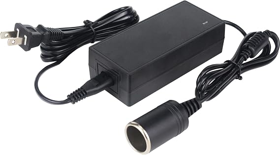 12V Coleman thermoelectric Cooler Power Adapter, car Power Charger Converter, Camping Home Office Dormitory or Vehicle use, AC-DC Converter