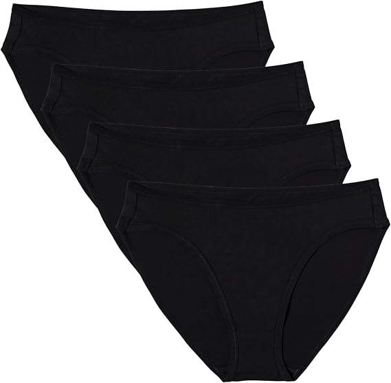 Pact Organic Cotton Women's Everyday Boy Short Underwear, 4 Pack