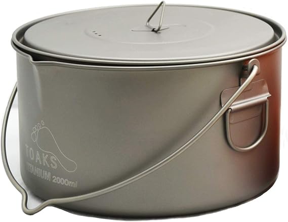 TOAKS Titanium 2000ml Pot with Bail Handle
