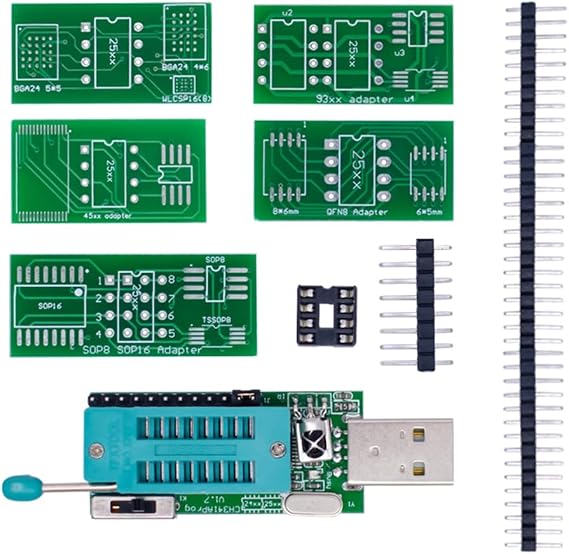 CH341A Programmer V1.7 1.8V Level Shift W25Q64FW W25Q128FW Gd25LQ64