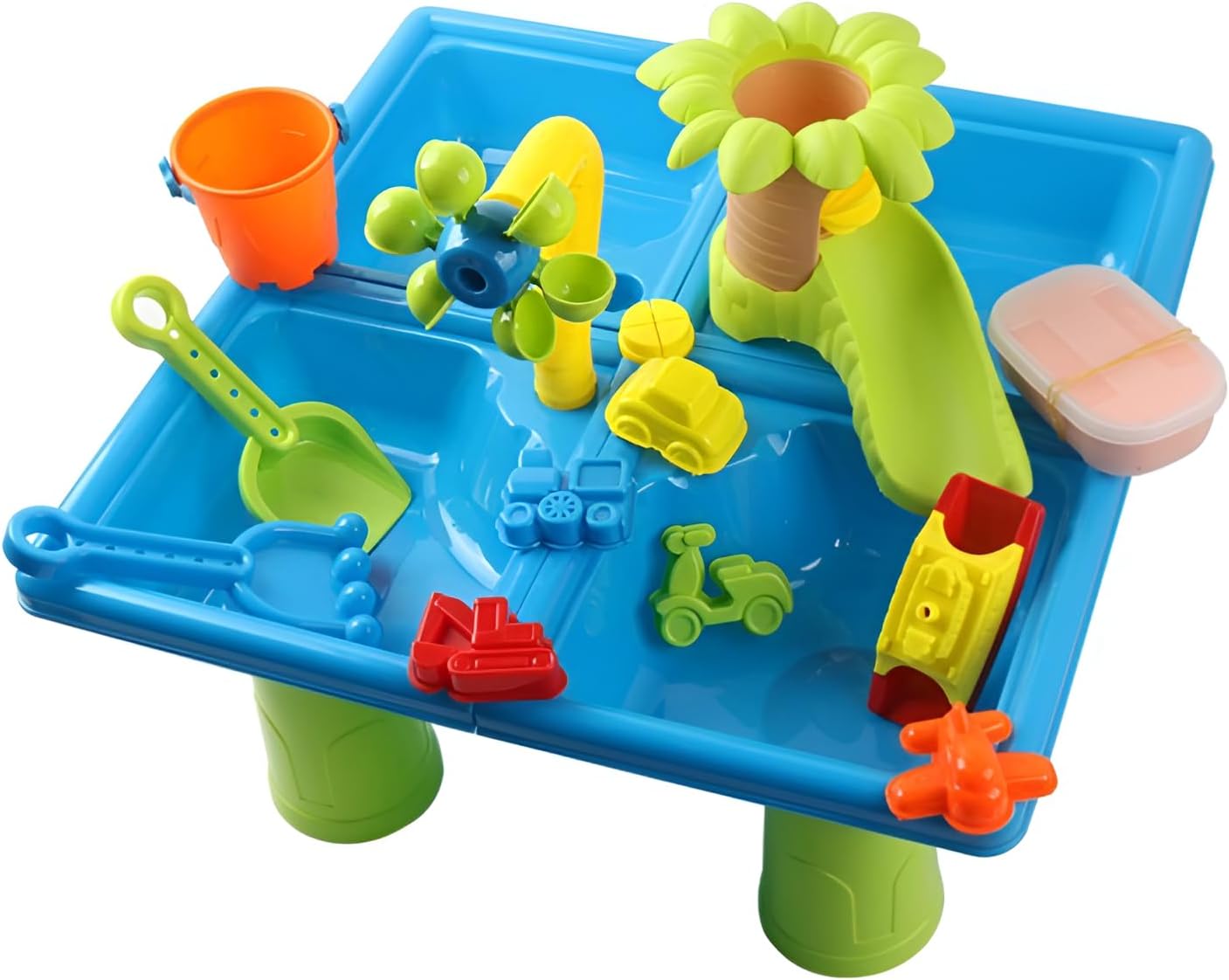 Water Table, Sand Play Set, For Toddlers, Sand Play Set, For Summer, Educational Toy, Table Play, Accessories Included, Tool Set, Beach Toy, Gift, Cute Design, Pretend PlayCreative Play, For