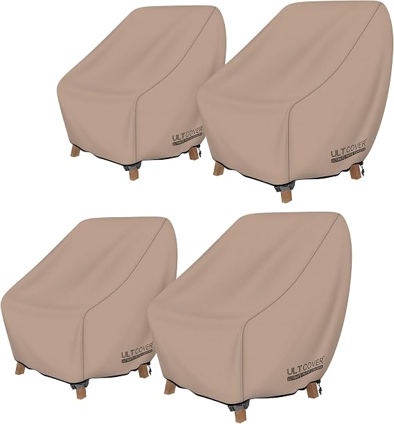 ULTCOVER Waterproof Patio Chair Cover, 35W x 38D x 34H in
