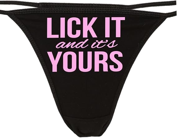 Knaughty Knickers Lick It And It's Yours Boy Thong Underwear All you can eat its yours panties the panty game fun and flirty