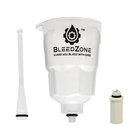 BleedZone Brake Bleeder Tool Compatible with Shimano Road, Funnel Adapter