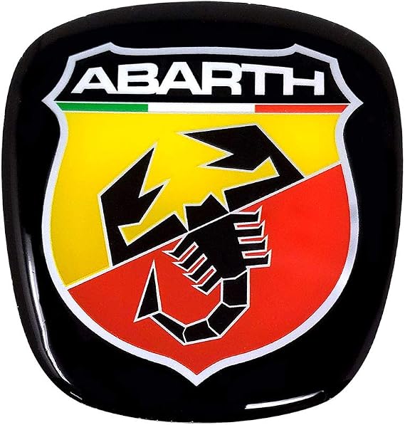 Abarth Fiat 500 için 21548 Resmi 3D Çıkartma Logosu