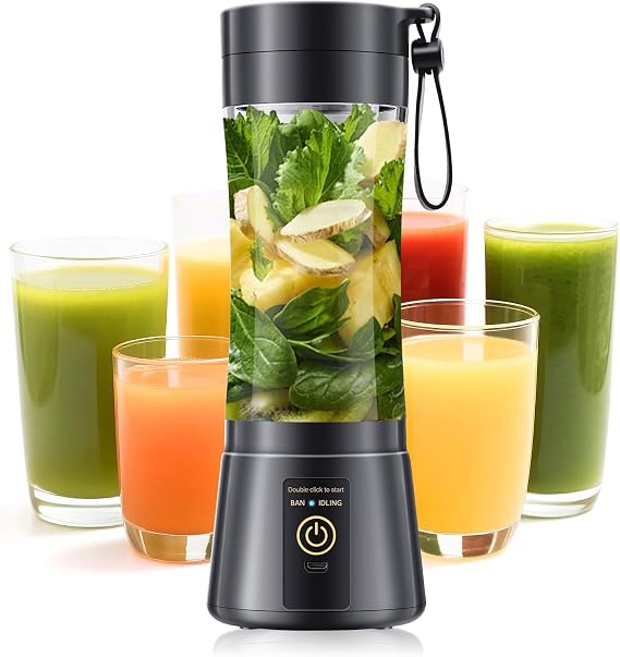 Personal Size Portable Blender Make Smoothies - 12oz Mini Blender Juice Cup