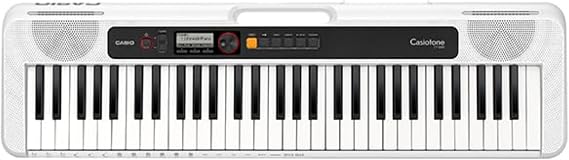 Casio Casiotone, 61-Key Portable Keyboard with USB, White (CT-S200WE)