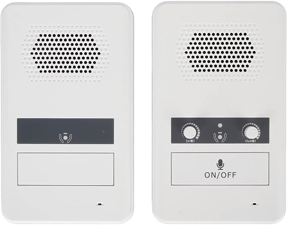 Window Speaker Intercom System,Dual Way Anti Interference Sensitive Intercommunication Microphone Talk Through Glass Window,for Business,Bank,Office,Hospital,Counter,Store
