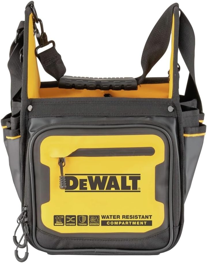 DEWALT Tool Bag, Electrician Tote, Tool Storage and Organization, Durable and Water Resistant, 11 Inch DWST560105