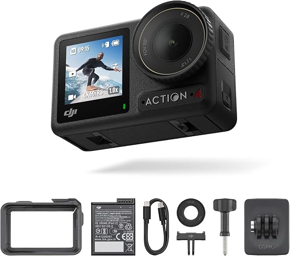 DJI Osmo Action 4 Standard Combo, 4K/120fps Action Camera