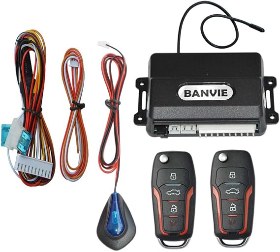 Car Keyless Entry System for Central Door Lock with 4 Button Remote Control Transmitter...