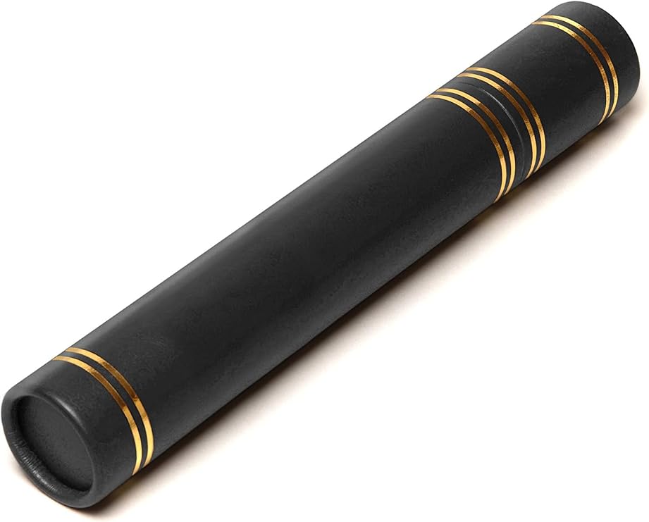 Certificate Diploma Tube, Graduation Gift, Suitable for A4 Awards, Multiple Colours, Leather Style Traditional Design (Black)