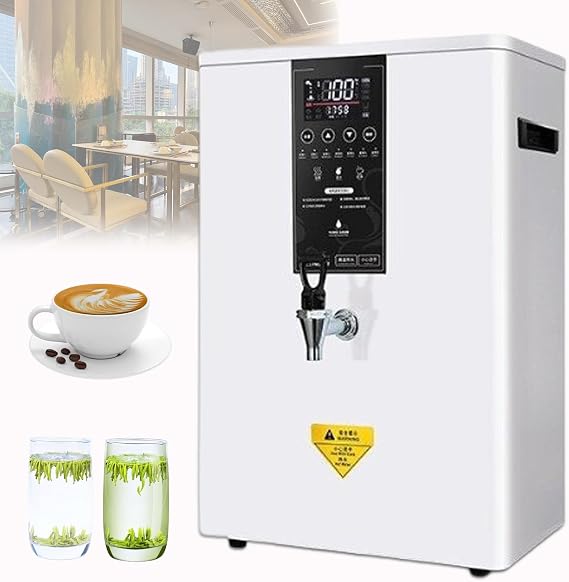 50L/h Instant Hot Water Dispenser, 3000W Electric Hot Water Dispenser, Wall-Mounted Commercial Hot Water Pot, Water Boiler, Segmented Heating, With Spout/Filter/Lcd Display, For Home/Office