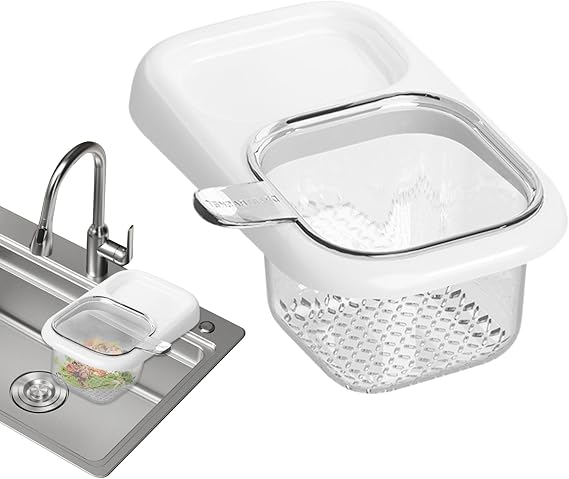Drain Basket | Fine Mesh Drying Filter Food Catcher | Kitchen Sink Food Catcher Basket | Clog Prevention Waste Disposal Fruits Vegetables Pasta Safe for Home Apartment Camper Dorm