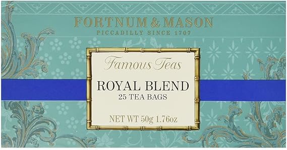 Fortnum and Mason British Tea. Royal Blend 25 Count Tea Bags 1 Pack USA
