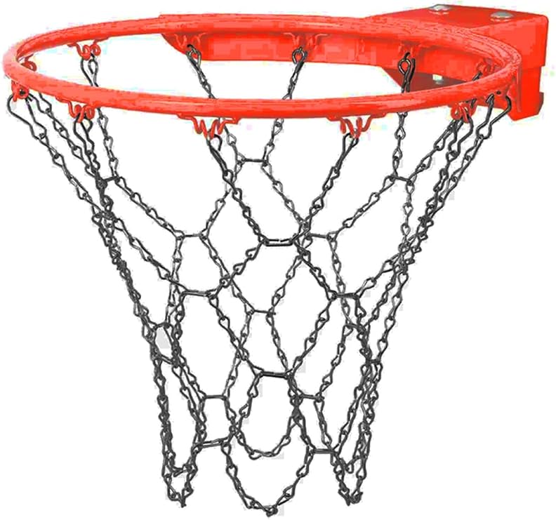 Avessa Dbf-10 Demir Basketbol Filesi - Çelik Zincir Yapı - 54 Cm Uzunluk - Çinko Kaplama Yüzey - 650 Gr, Tek Ebat, Dbf-10, Gri