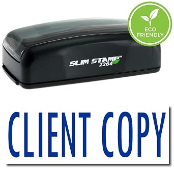 Lawyer Stamp - Large Pre-Inked Client Copy Stamp with Vibrant Red Ink, Ideal for Legal Consultants - Quality, Durable 78 x 2-14 Size - Ideal for Legal Documentation, Client Copies, and Office Use