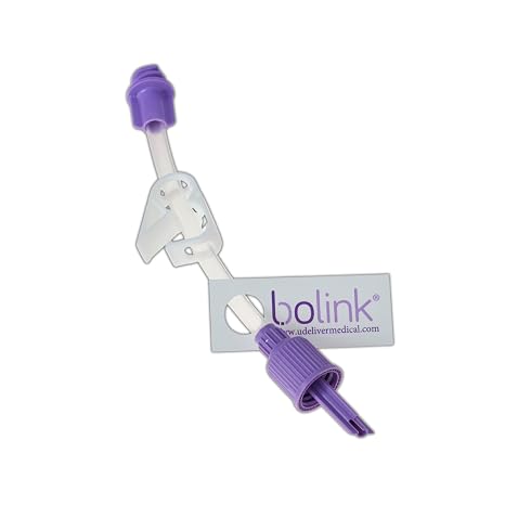 Bolink Small Cap Enfit Tube Feeding 10-Pack - Connects Puree Food Pouches with a spout to Feeding Tubes. Tube Feeding Supplies with Enfit.