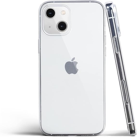 totallee Clear iPhone 13 Case, Thin Cover Ultra Slim Minimal - for Apple iPhone 13 (2021) (Transparent)