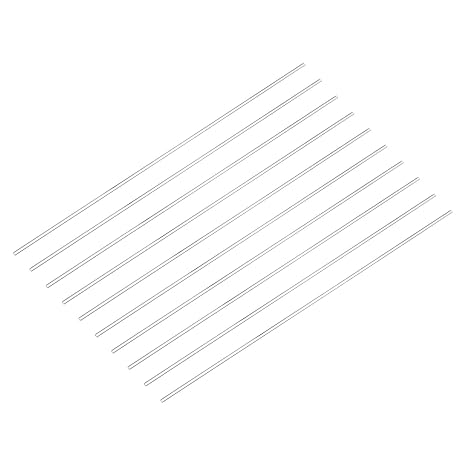 MECCANIXITY Acrylic Round Rod,3mm Diameter 12-inch Length,Clear,Solid Plastic PMMA Bar Stick Acrylic Dowel Rods for DIY Crafts Lighting Fixture Handicraft 20pcs