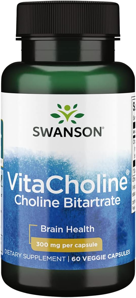 Swanson Ultra VitaCholine Cognitive Support 300 mg, 60 Veg Capsules