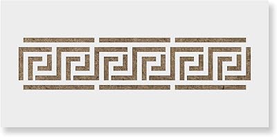 Greek Key Border Stencil - Furniture Pattern Templates