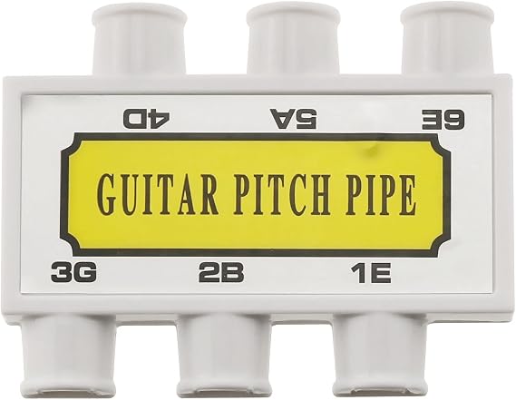 E-outstanding 1Pc Guitar Pitch Pipe 6 Tones six Metal Reeds with ABS Shell for Acoustic Electric Guitar