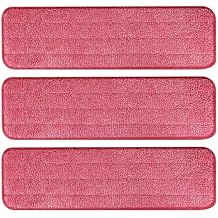 AmaVins 3 Pack Microfiber Cleaning Pads, Reusable Microfiber Mop Pads for 18 Inch Mop, Hardwood Floor Replacement Cleaning Mop Pads, Machine Washes
